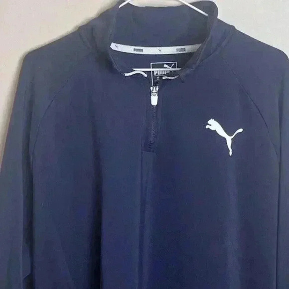 Men's PUMA Golf Quarter Zip XXL Navy Blue‎ Pullover 2XL - Picture 1 of 9
